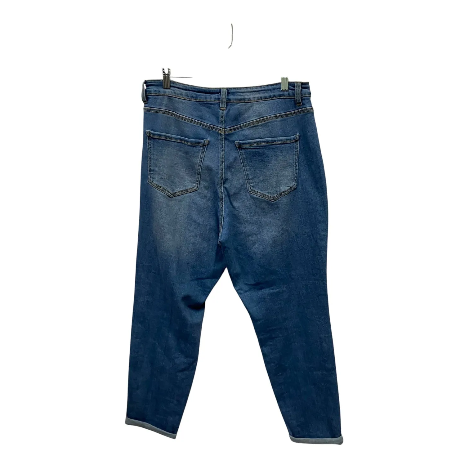 Jeans Cropped By Max Jeans In Blue Denim, Size:14