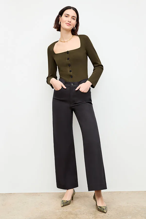 Jin Top - Jardigan Knit :: Dark Elm