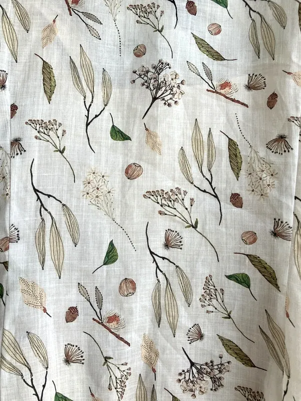 Jiva Maria Shirt - Australiana Print - Ramie