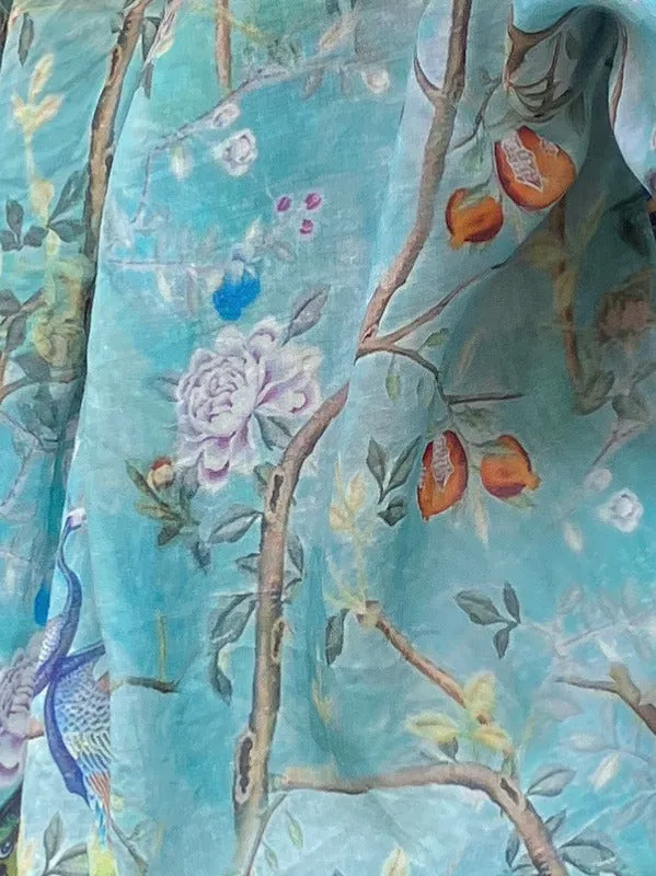 Jiva Maria Shirt - Chinoiserie Print - Ramie