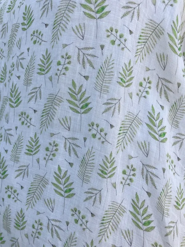 Jiva Maria Shirt - Fern Print - Ramie