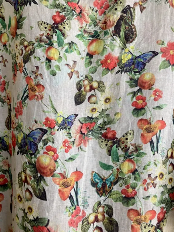 Jiva Maria Shirt - Garden Print - Ramie