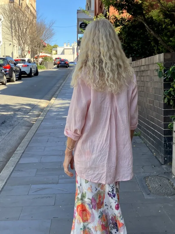 Jiva Maria Shirt - Romance Pink - Ramie
