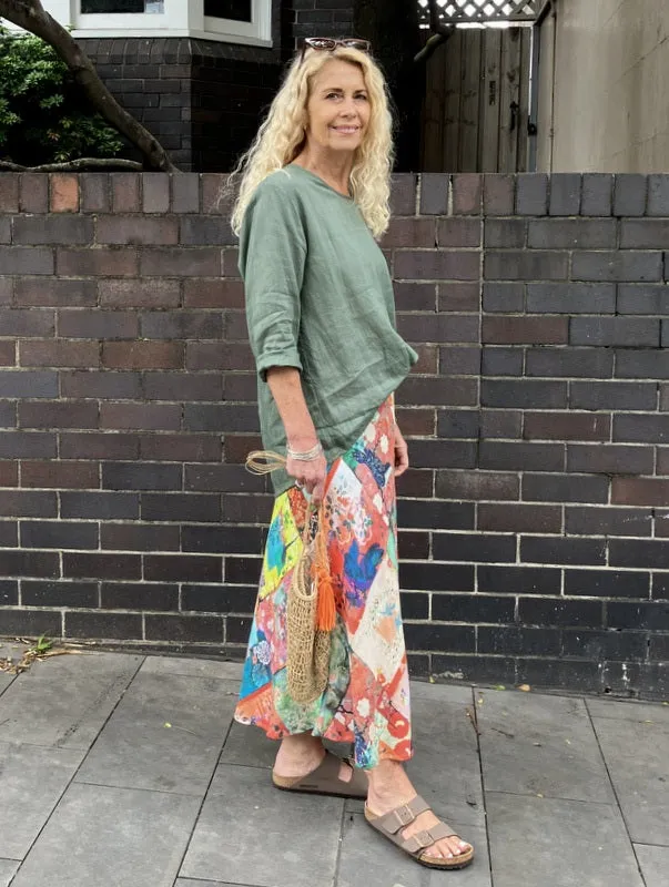 Jiva Maria Shirt - Sage - Ramie
