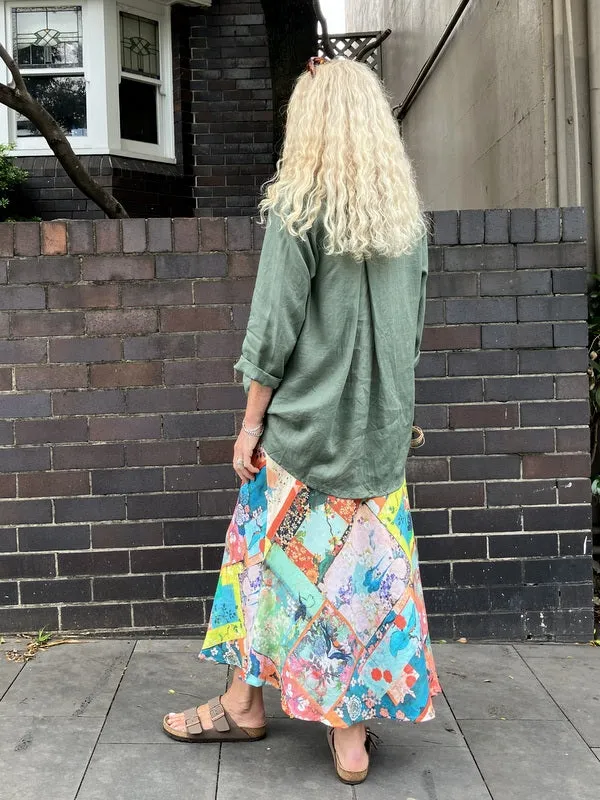 Jiva Maria Shirt - Sage - Ramie