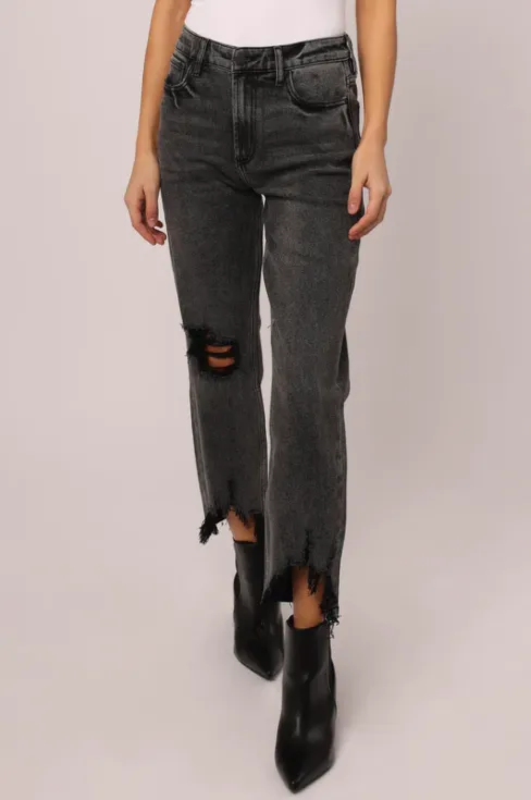 JODI SUPER HIGH RISE CROPPED STRAIGHT JEANS