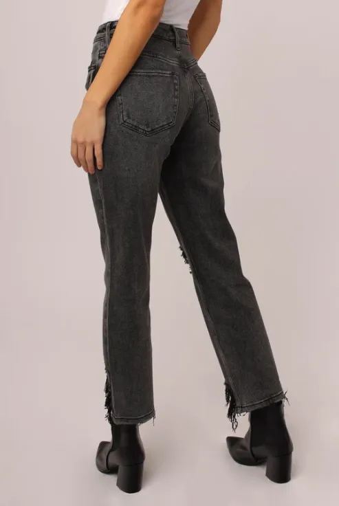 JODI SUPER HIGH RISE CROPPED STRAIGHT JEANS