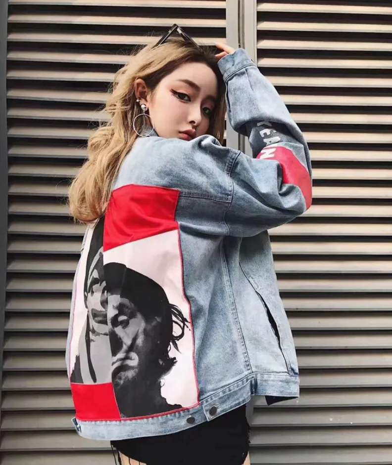 Joker Printed Denim Jacket