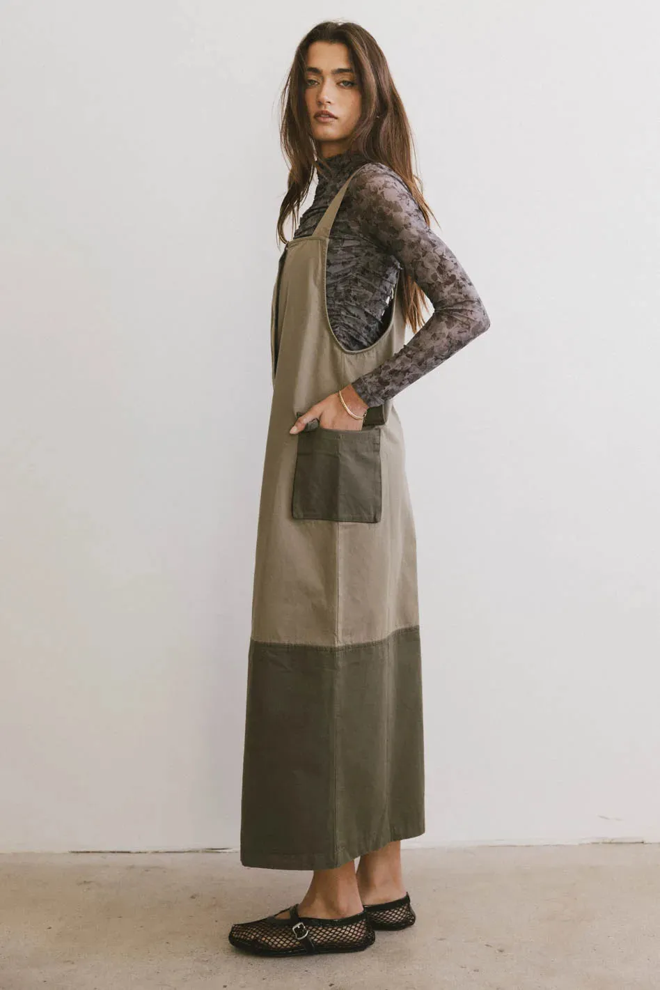 Jovi Cargo Overall Dress - FINAL SALE