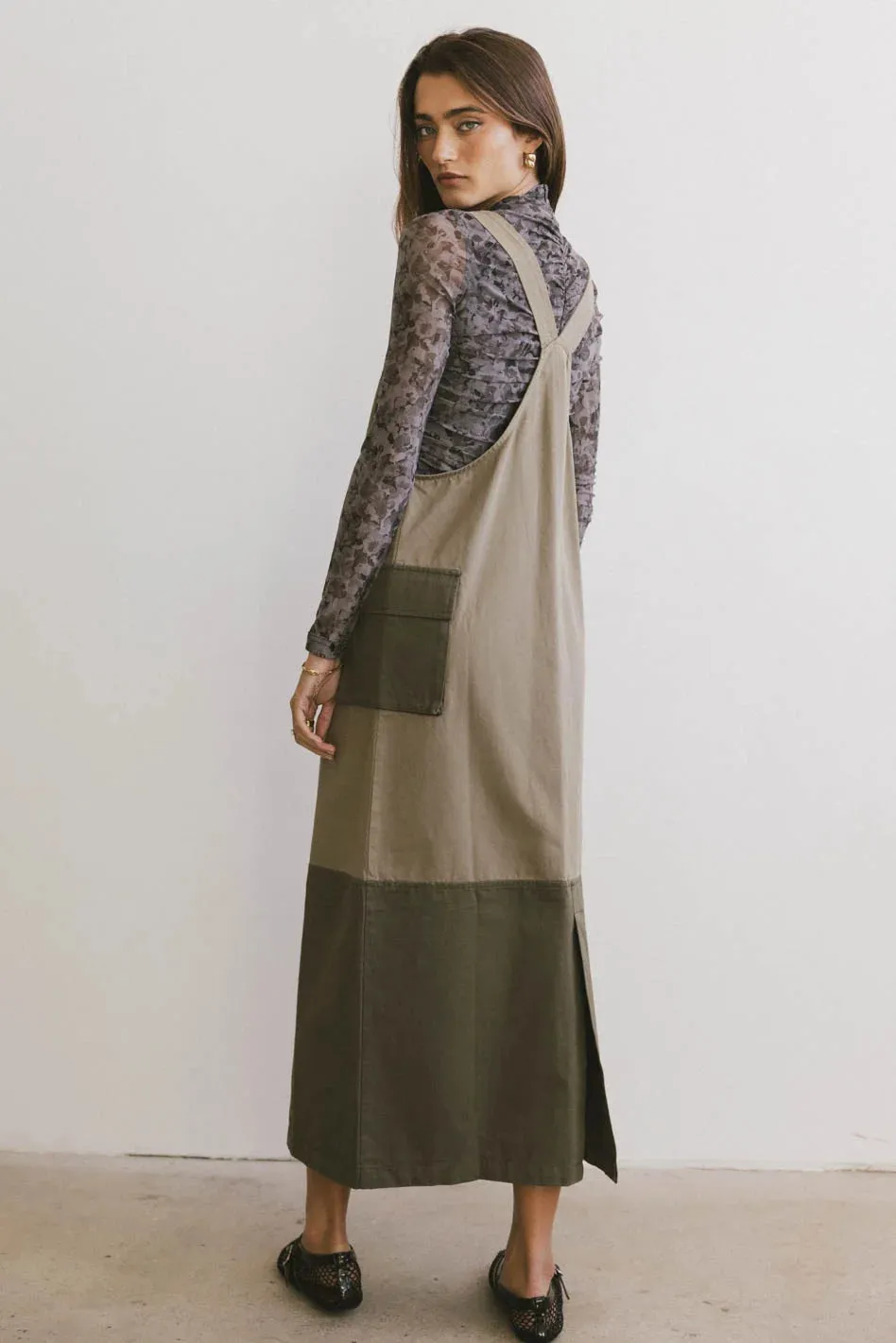 Jovi Cargo Overall Dress - FINAL SALE