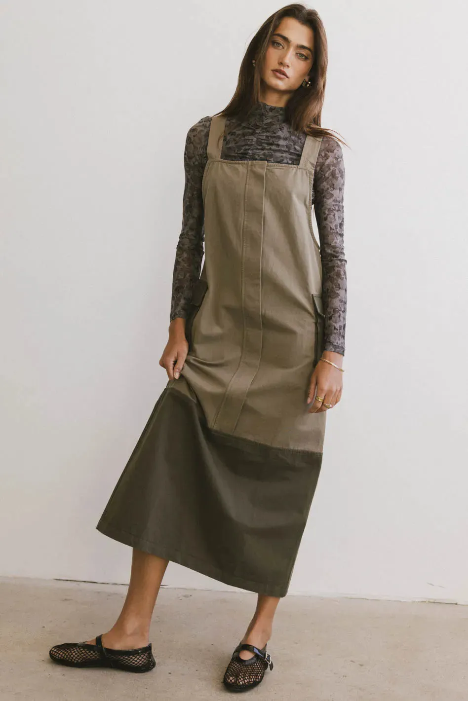 Jovi Cargo Overall Dress - FINAL SALE