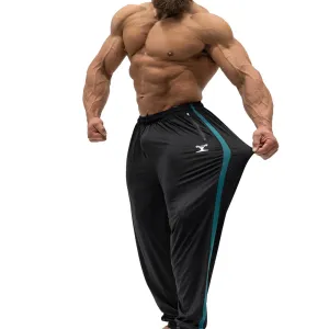 Jujimufu Stretchy Pants - Black w/ Teal