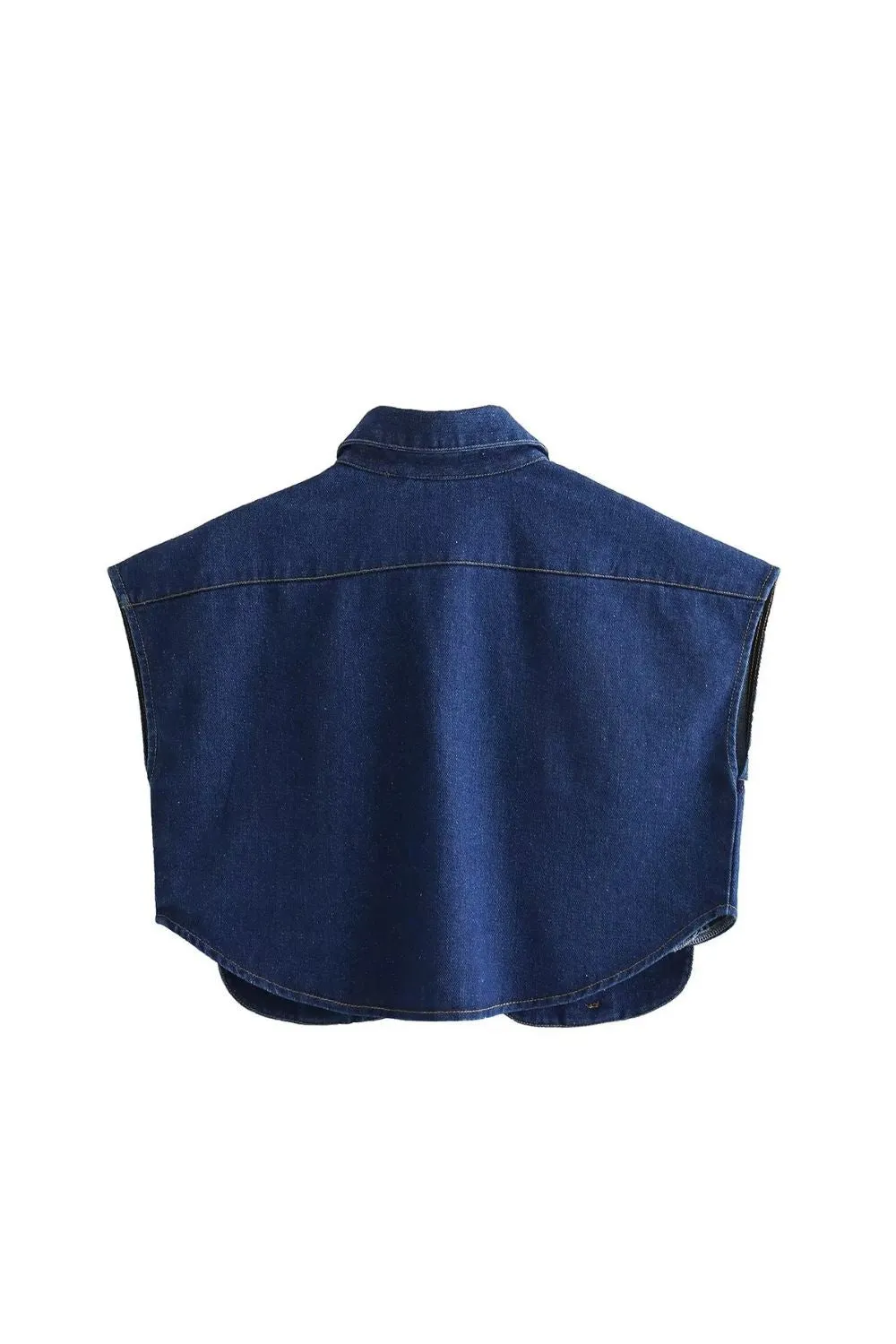 'Kaylee' Double-Pocket Decorated Denim Jacket