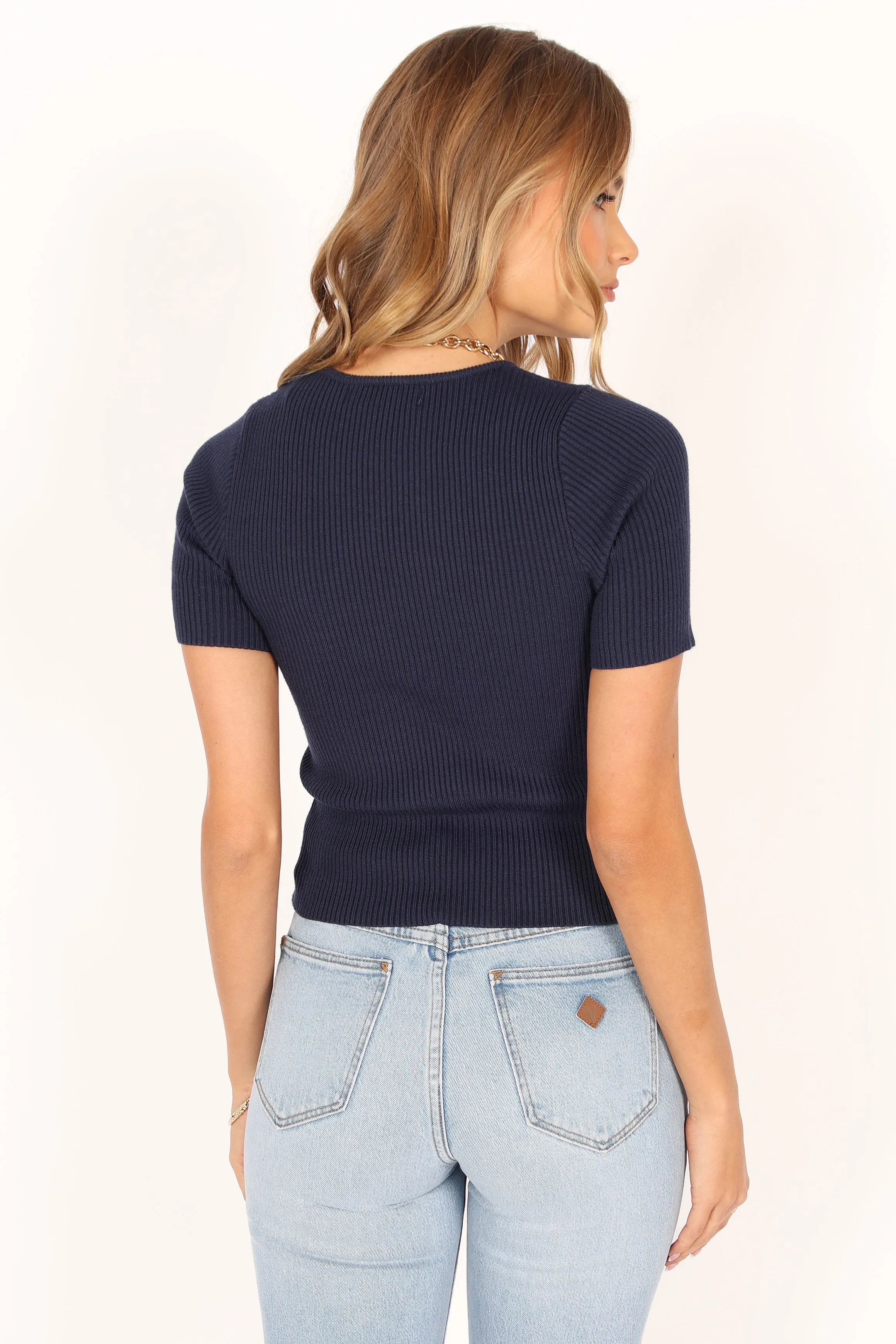 Kimmie Knit Top - Ink