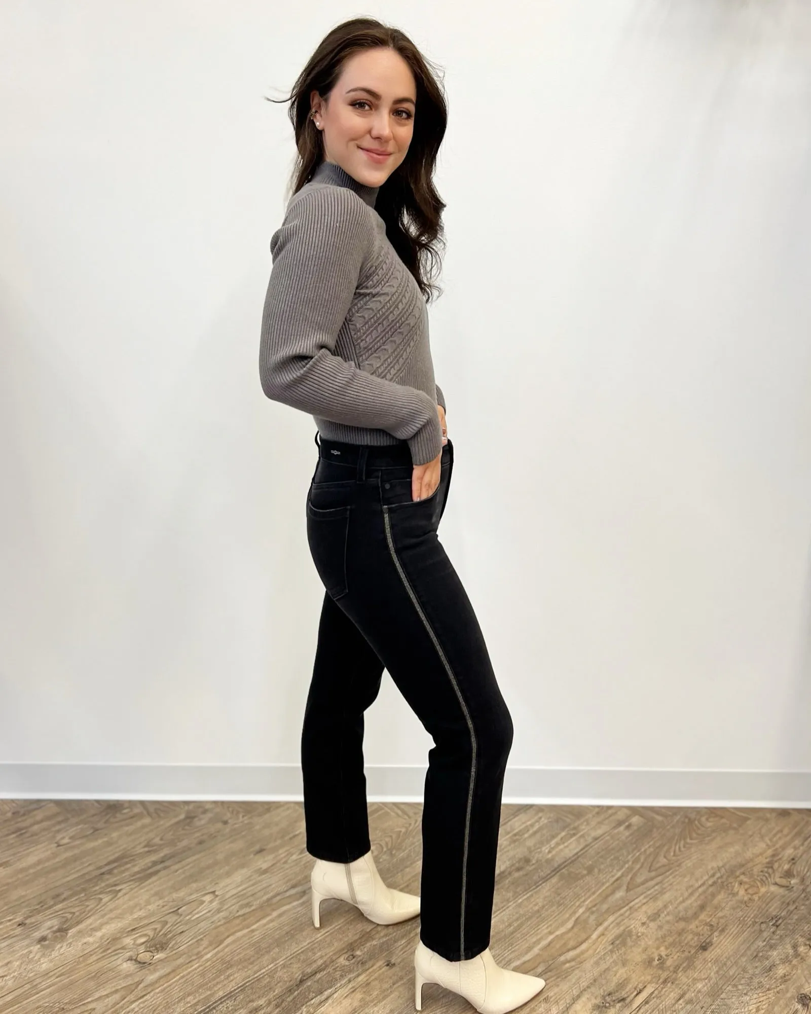 Kira Fitted Long Sleeve Sweater