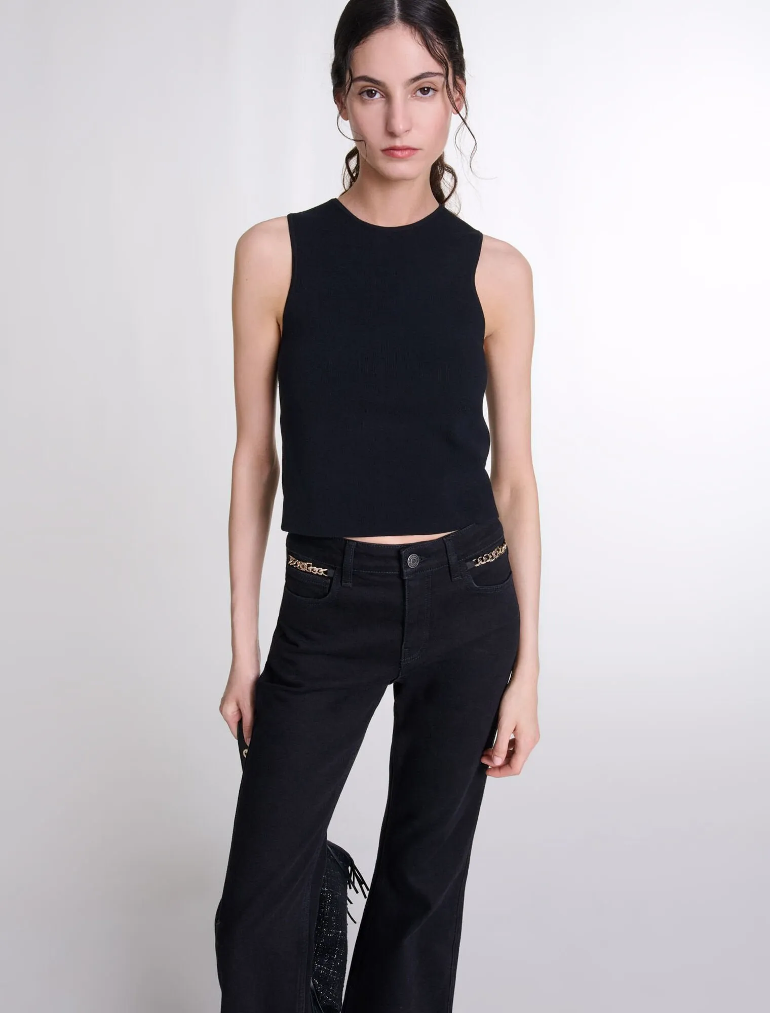 Knit crop top