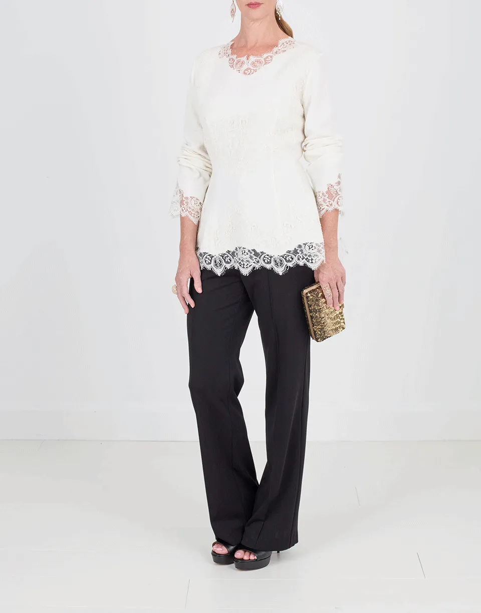 Knit Peplum Top