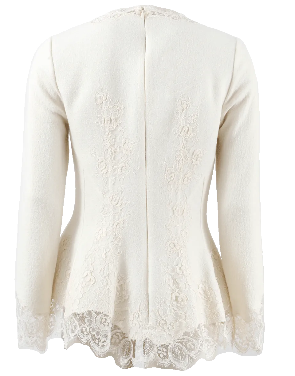 Knit Peplum Top