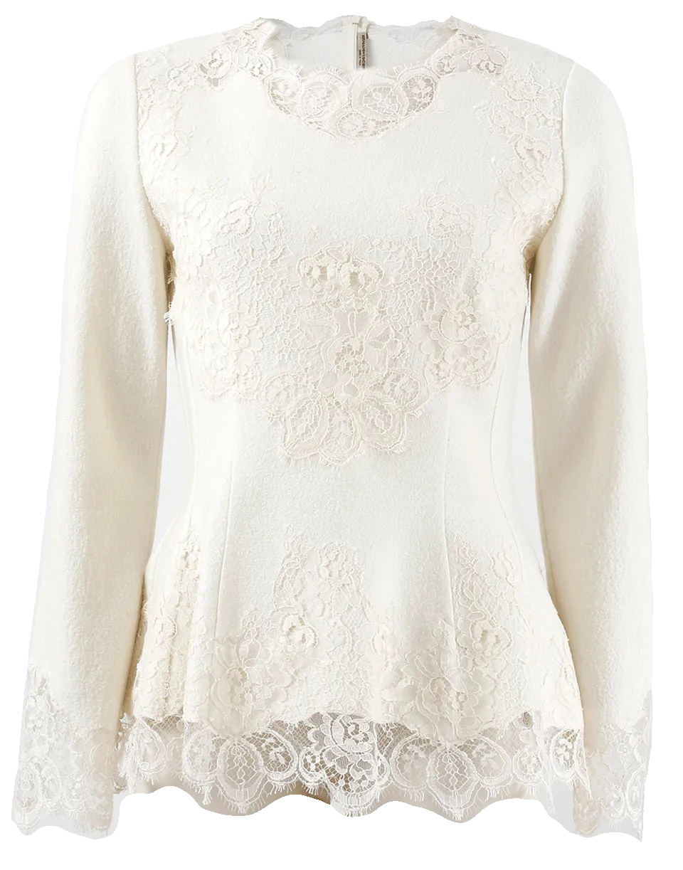 Knit Peplum Top