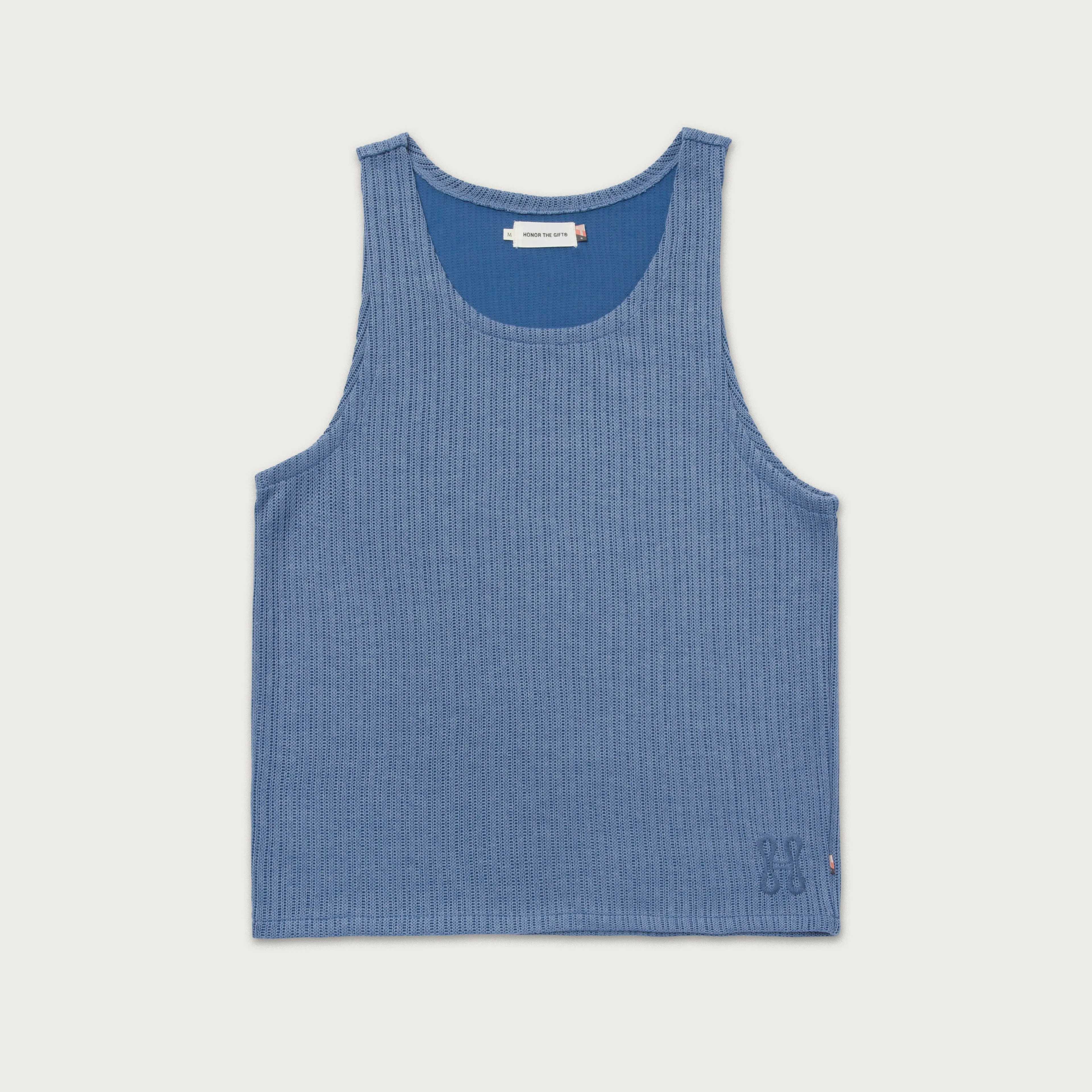 Knit Tank Top - Blue