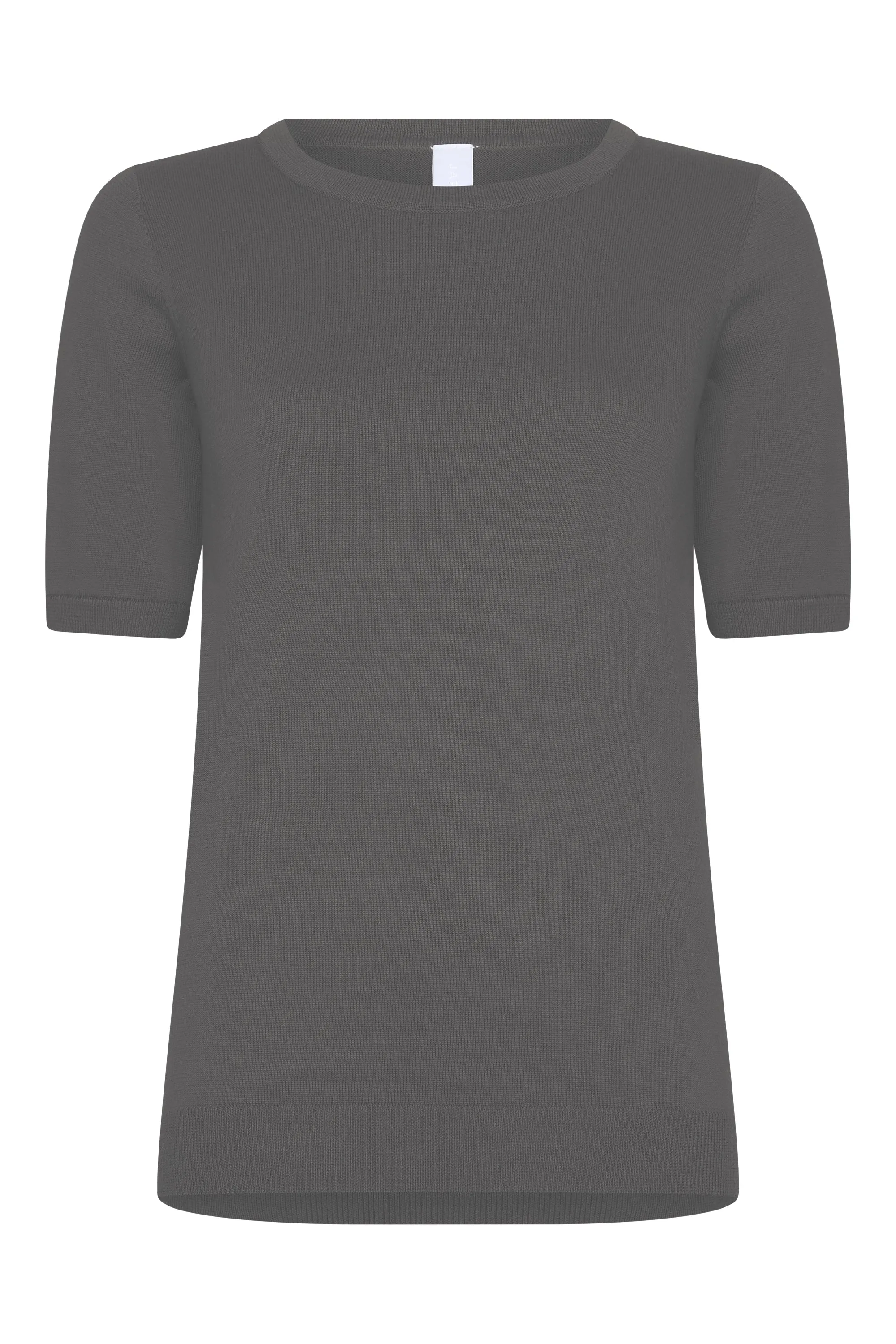 Knit | top | Half-length | cotton knit | Kie | Grey Knit