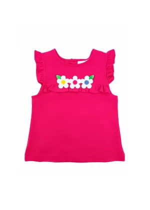 Knit Top With Flowers