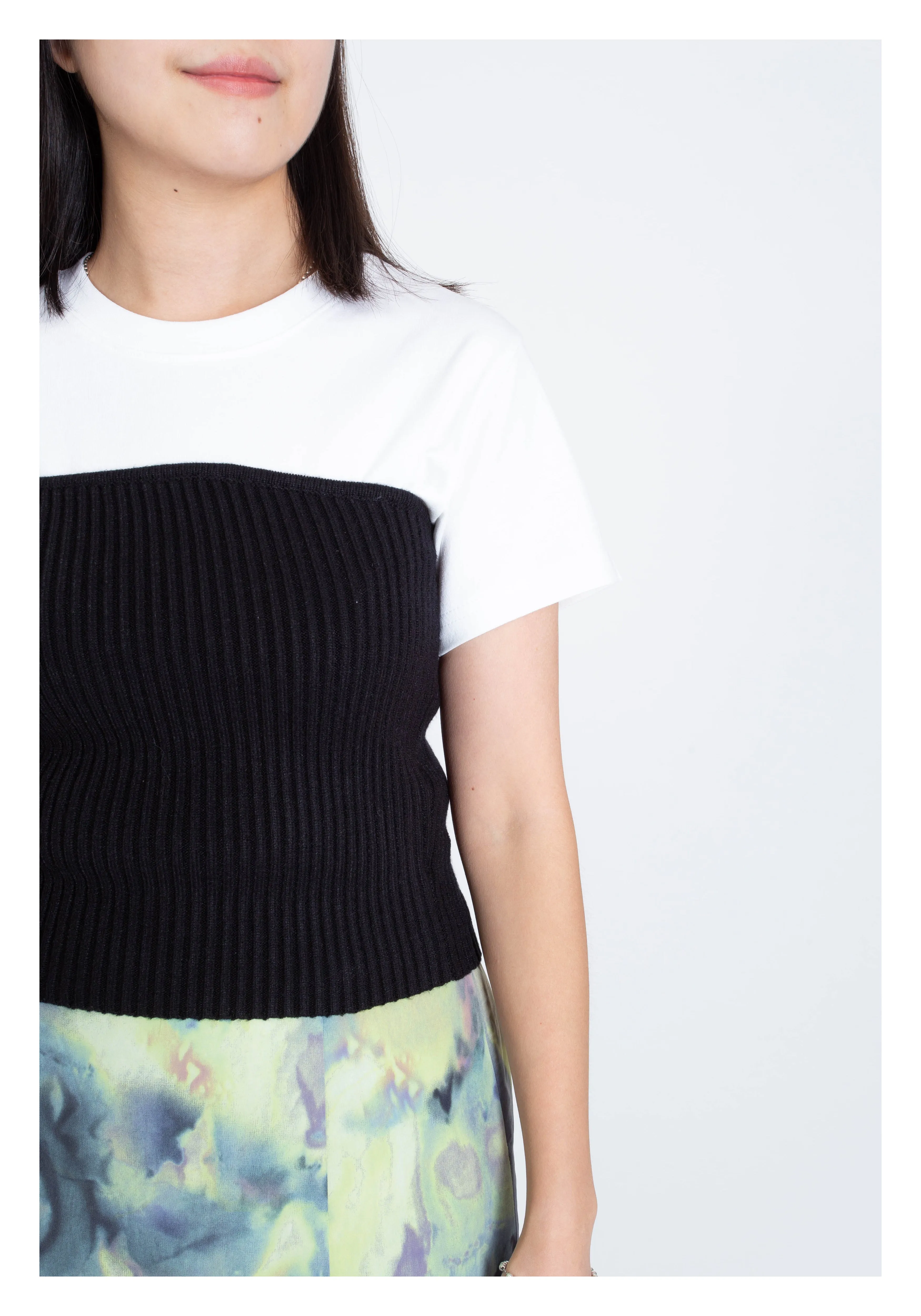 Knit Tube Top Black