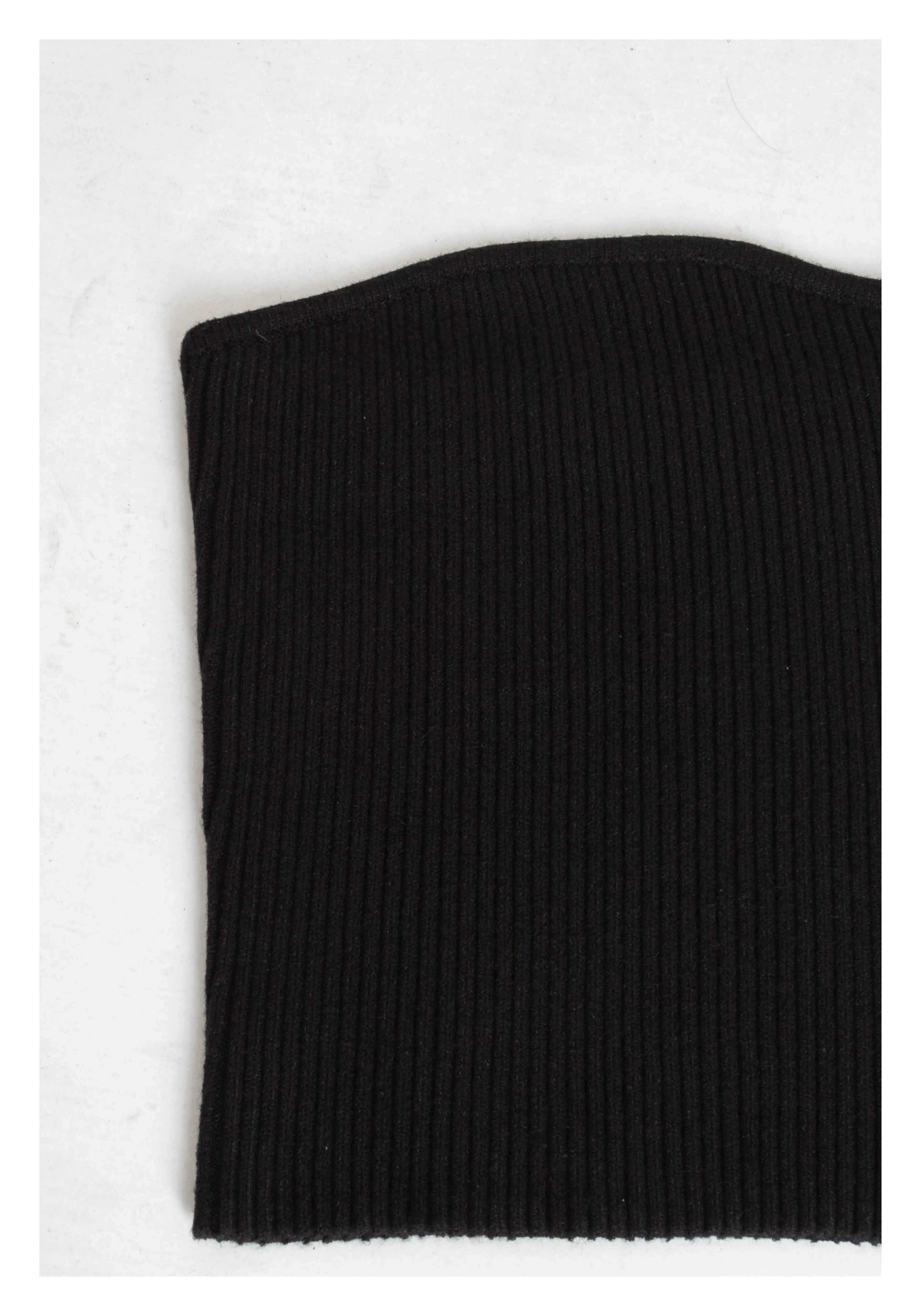 Knit Tube Top Black