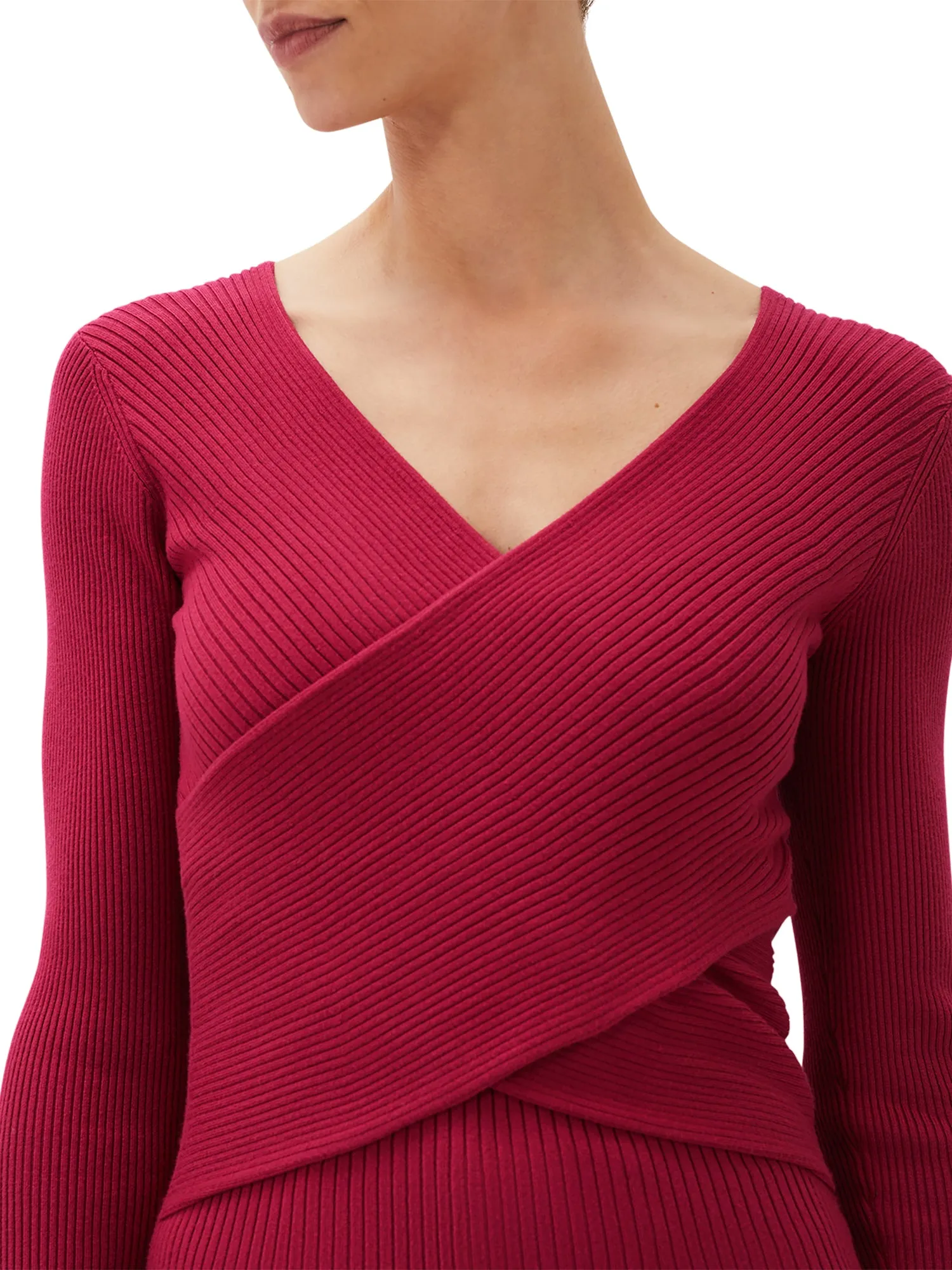 Lelyah Wrap Knit Top