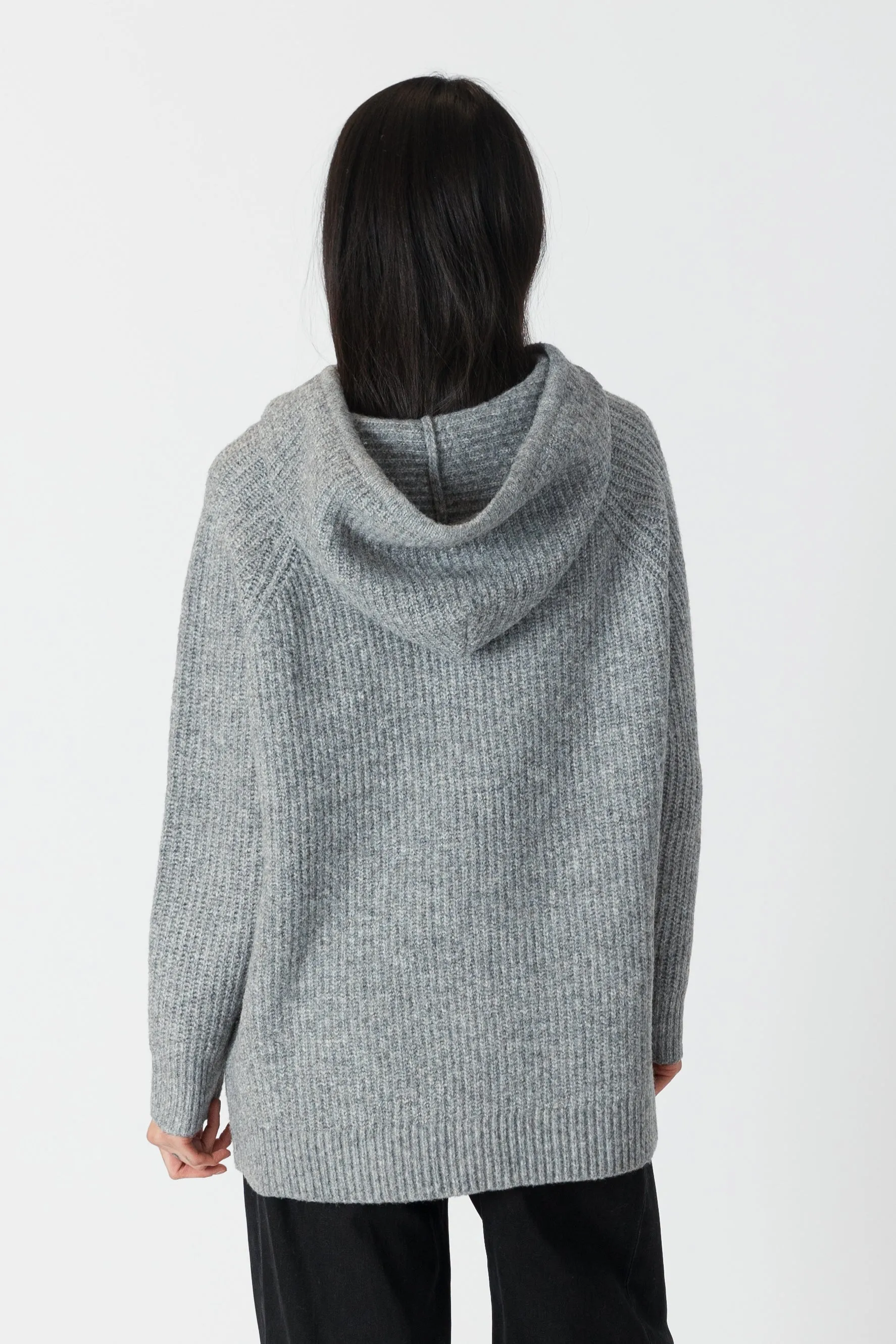 LETTIE - Eco Oversized Ribbed Hoodie