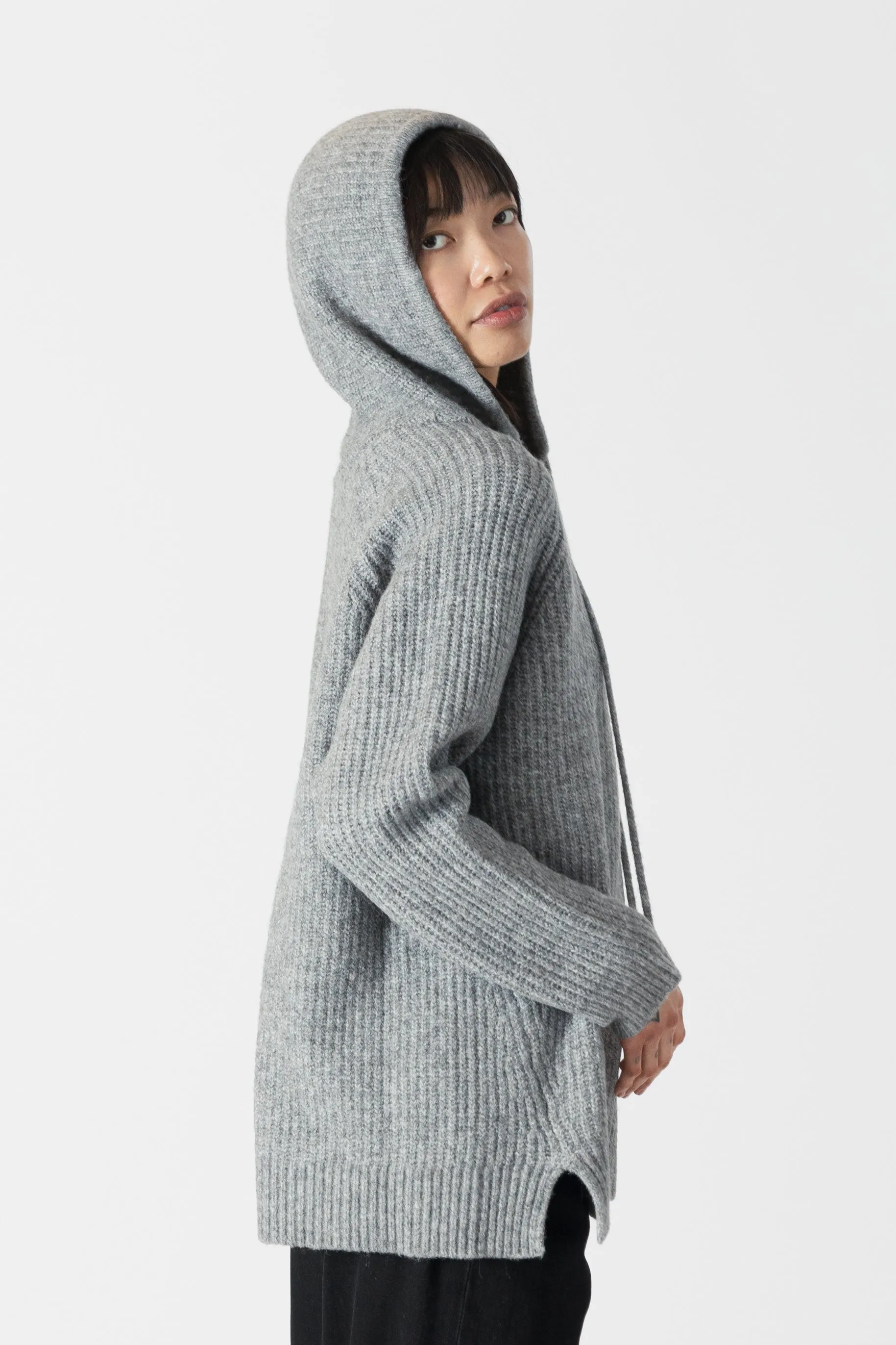 LETTIE - Eco Oversized Ribbed Hoodie