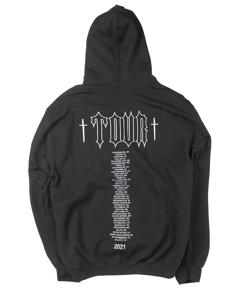 LICENSED DDG HOODIE BLACK - GREEK LETTERS