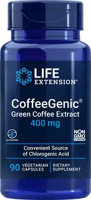 Life Extension CoffeeGenic Green Coffee Extract 200mg  90 Vege Caps
