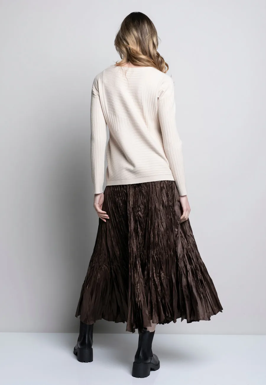 Linear Textured Knit Top