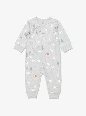 Little Lamb Print Baby Overall
