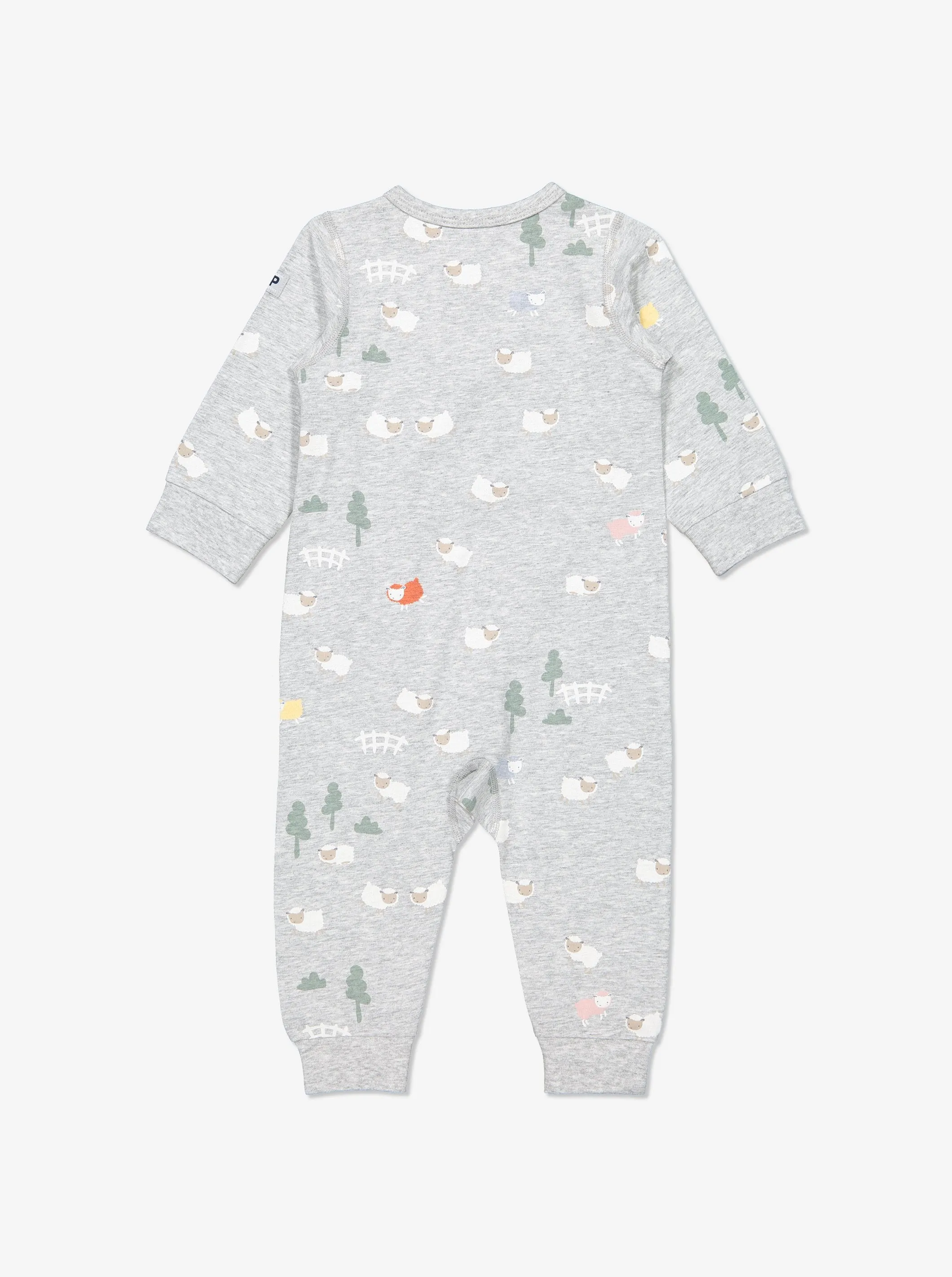 Little Lamb Print Baby Overall