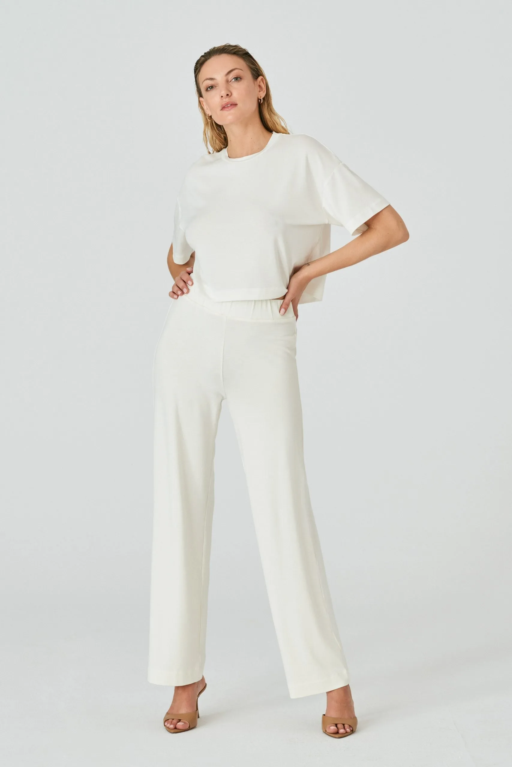 Loose Knit Top White