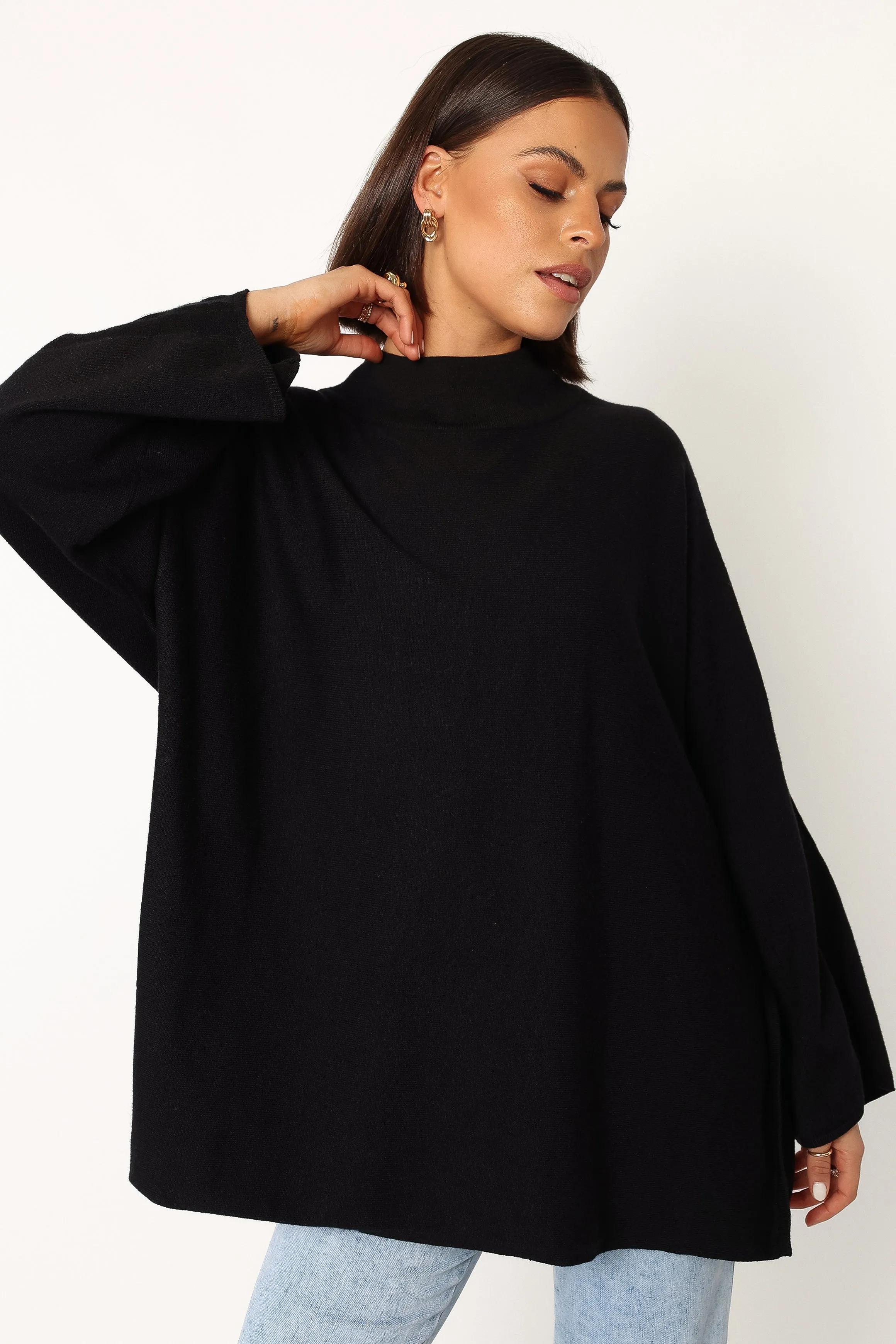 Lorie Knit Top - Black