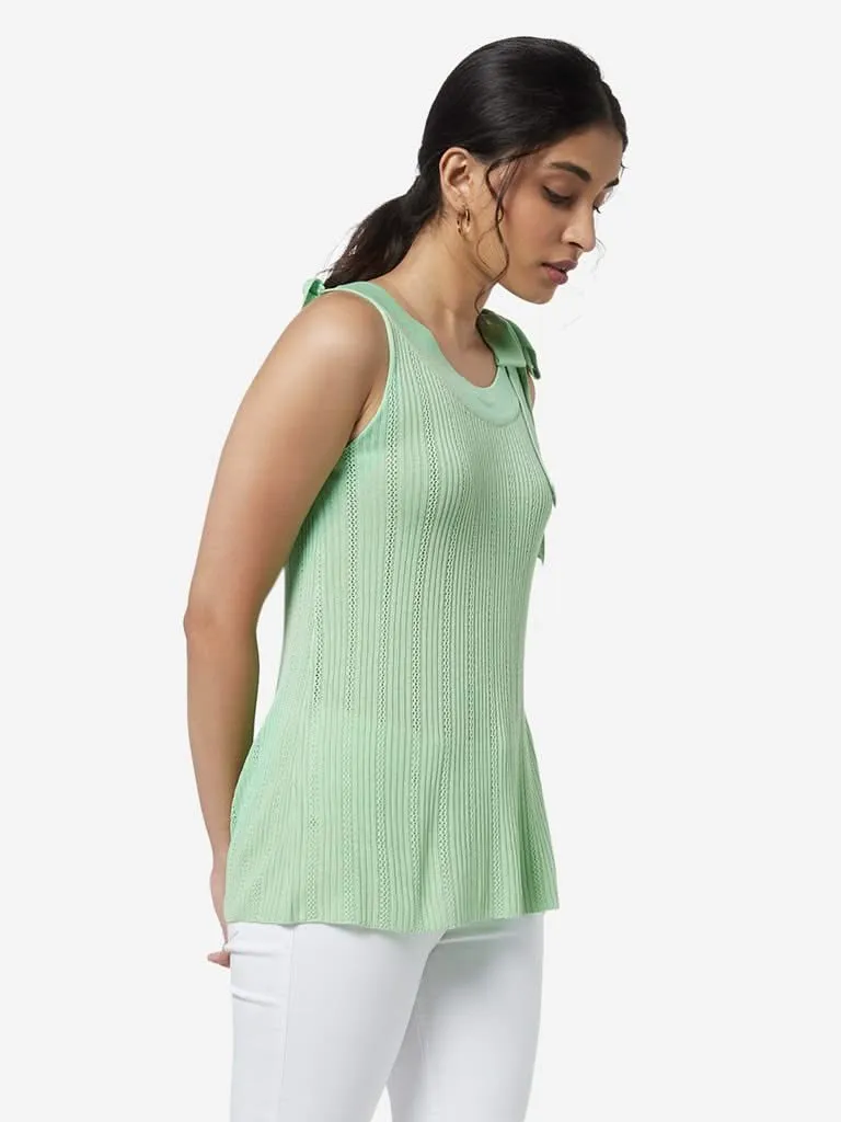 LOV Mint Knit Pattern Elena Top