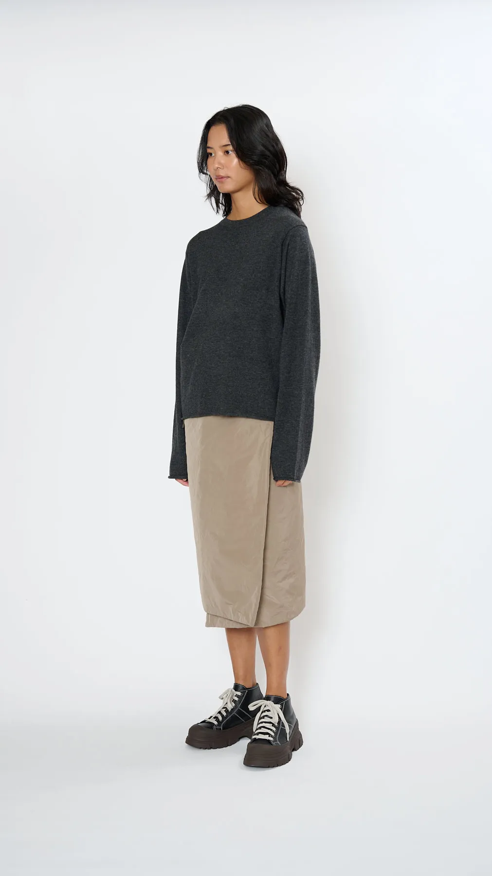 Malou Sweater in Charcoal Melange