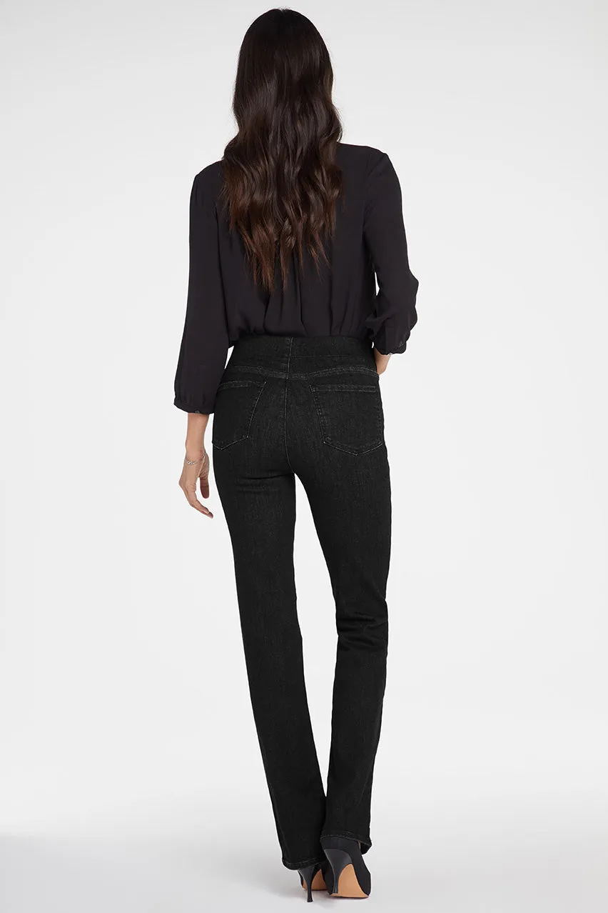 Marilyn Straight Pull-On Jeans Black SpanSpring™ Denim | Black
