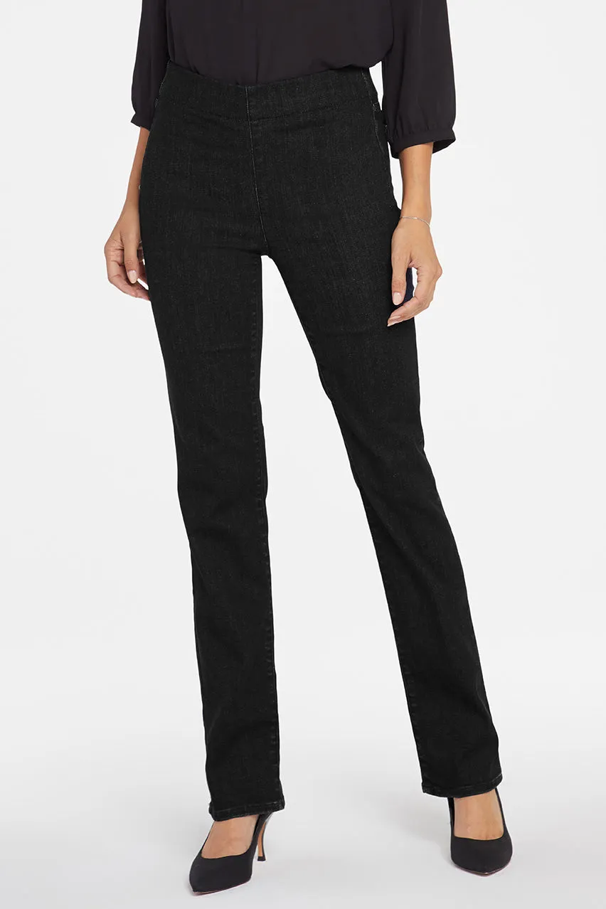 Marilyn Straight Pull-On Jeans Black SpanSpring™ Denim | Black