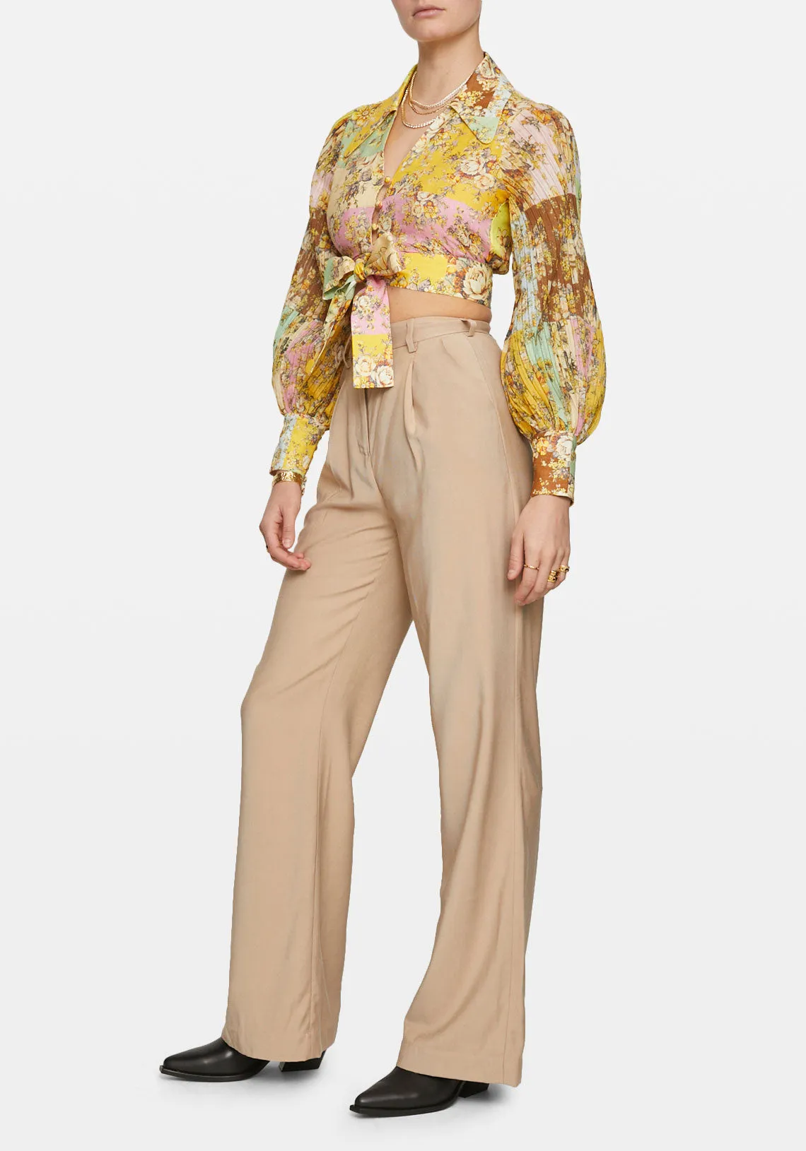 MATILDE TIE FRONT TOP MULTI