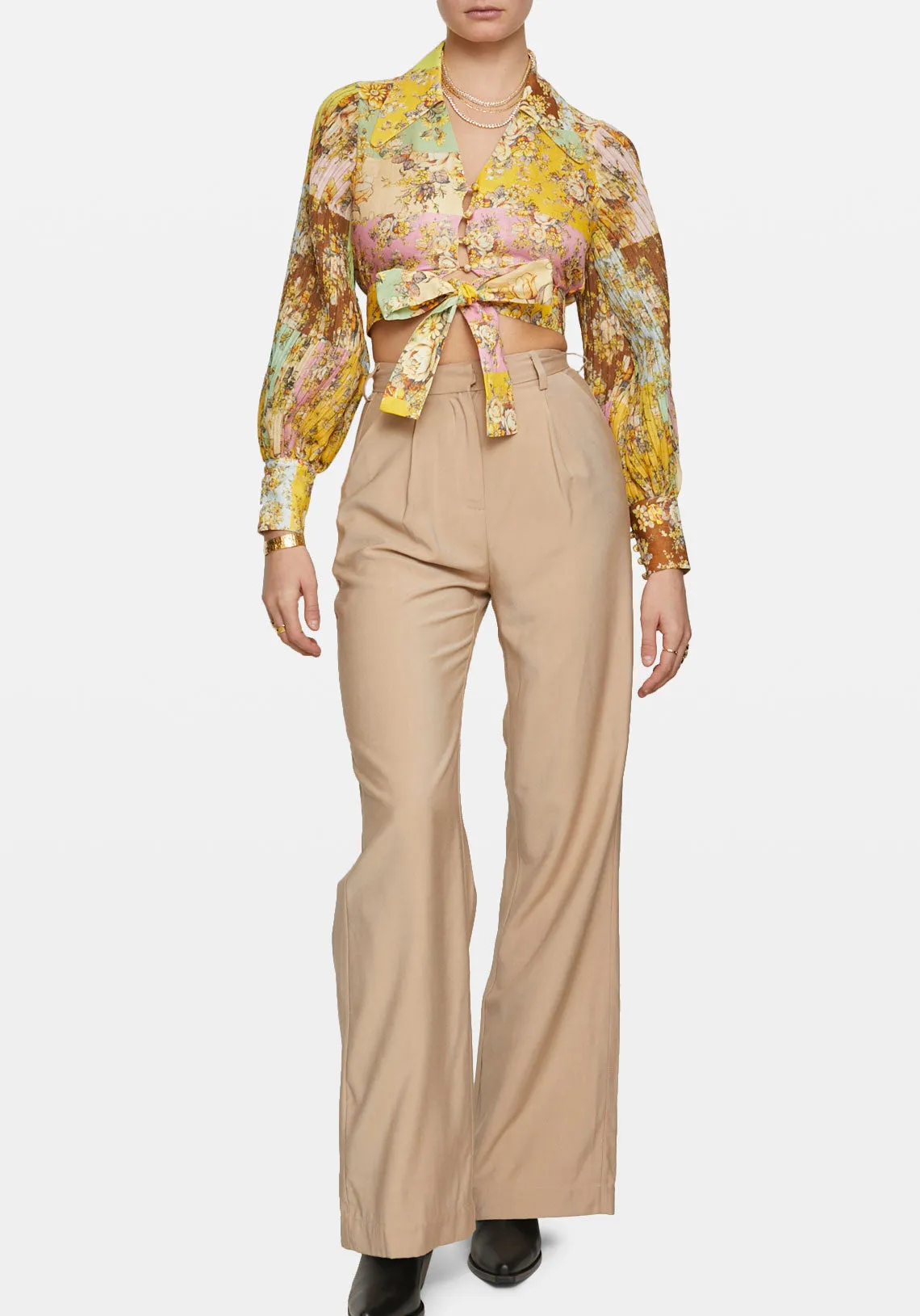 MATILDE TIE FRONT TOP MULTI