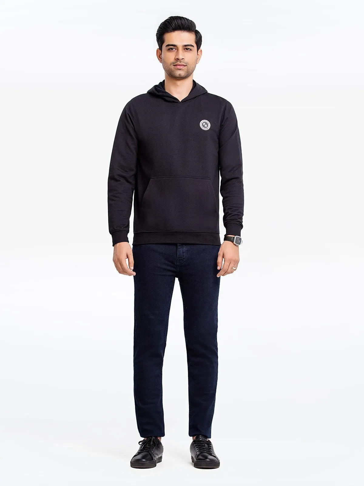 Men's Black Hoodie - EMTH23-005