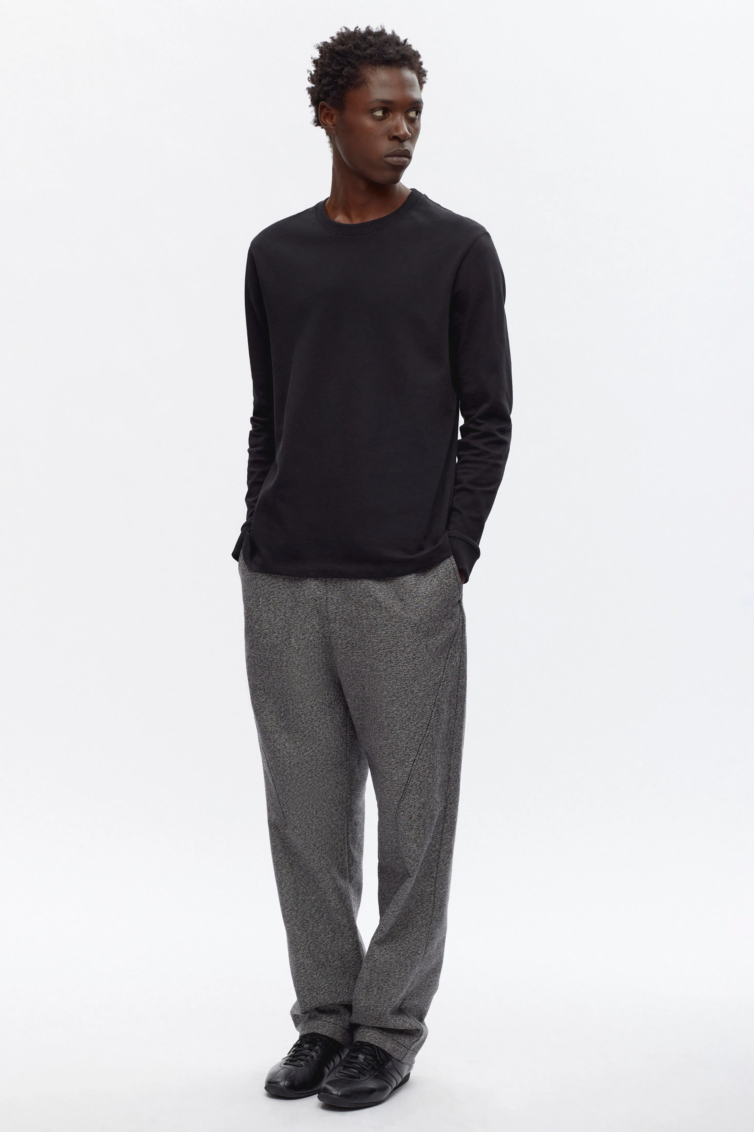 Men's Midweight Longsleeve in Black