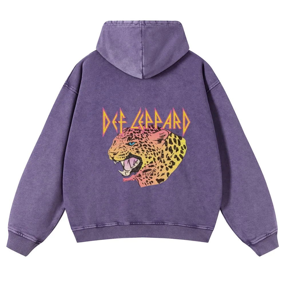 Mens Vintage Tiger Print Hoodies