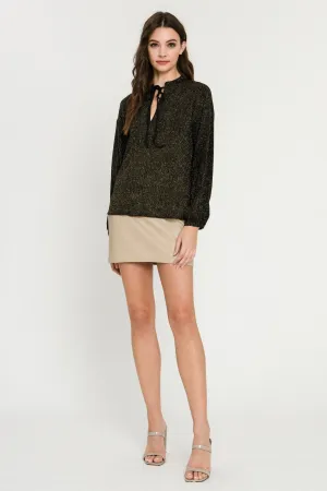 Metallic Knit Top