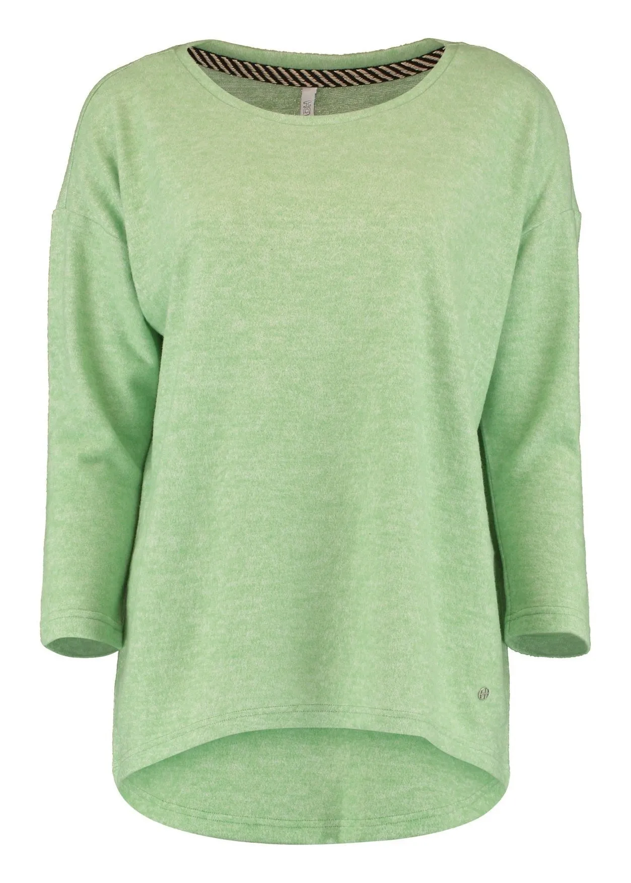 Mia Fair Green Marl Knit Top