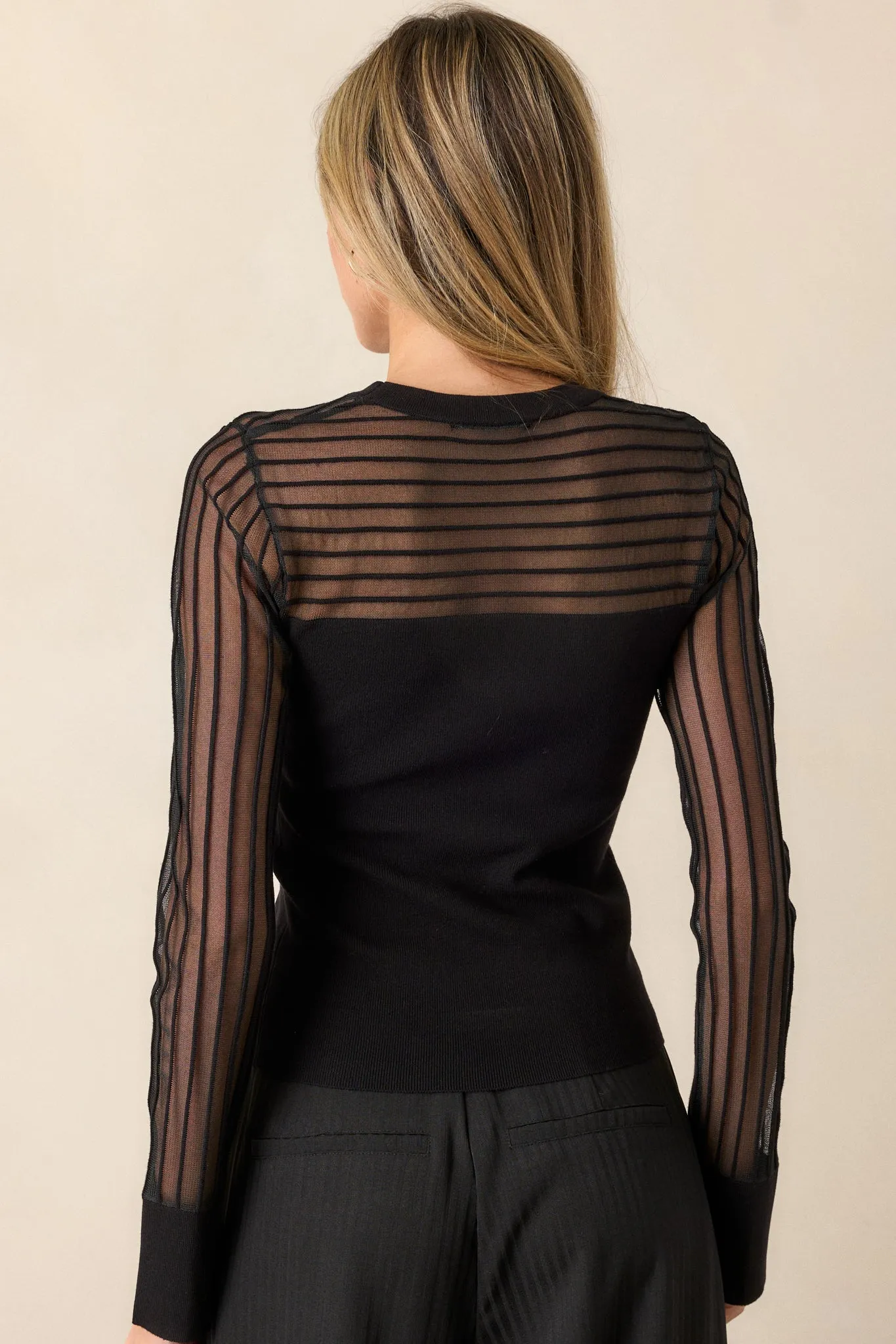 MINKPINK Kenzie Black Knit Top